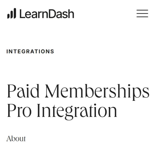 LearnDash LMS Paid Memberships Pro