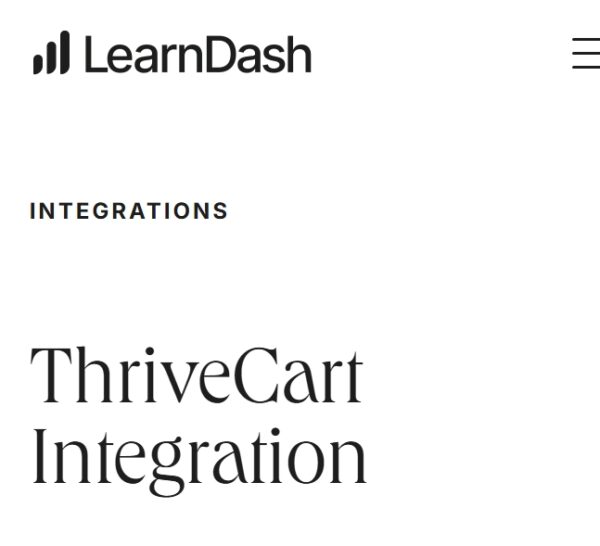 LearnDash LMS Thrivecart Integration