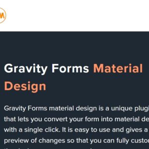 Material Design For Gravity Forms