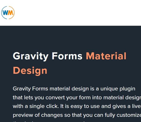 Material Design For Gravity Forms