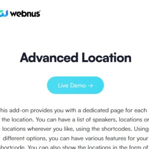 Modern Events Calendar Advanced Location