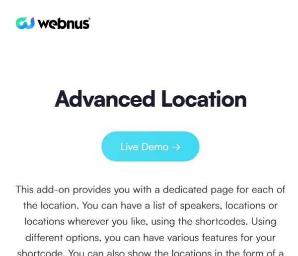 Modern Events Calendar Advanced Location