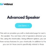 Modern Events Calendar Advanced Speaker