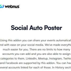 Modern Events Calendar Social Auto Poster