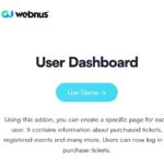 Modern Events Calendar User Dashboard