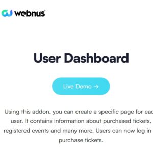 Modern Events Calendar User Dashboard