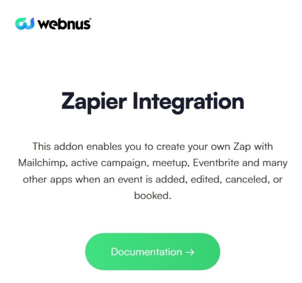 Modern Events Calendar Zapier Integration