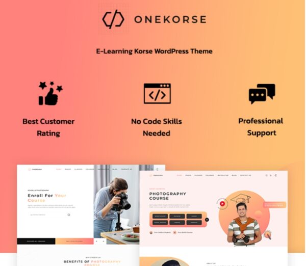 Onekorse - LMS Education Theme