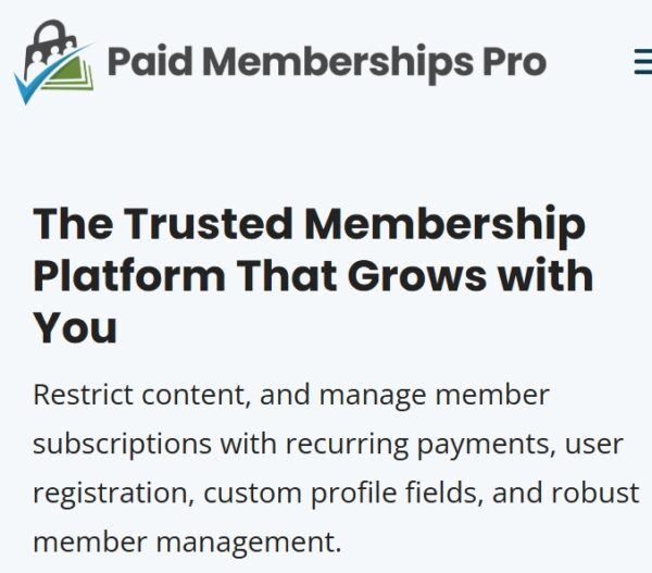 Paid Memberships Pro