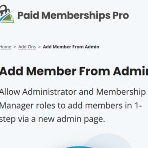 Paid Memberships Pro Add Member From Admin