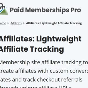 Paid Memberships Pro Affiliates