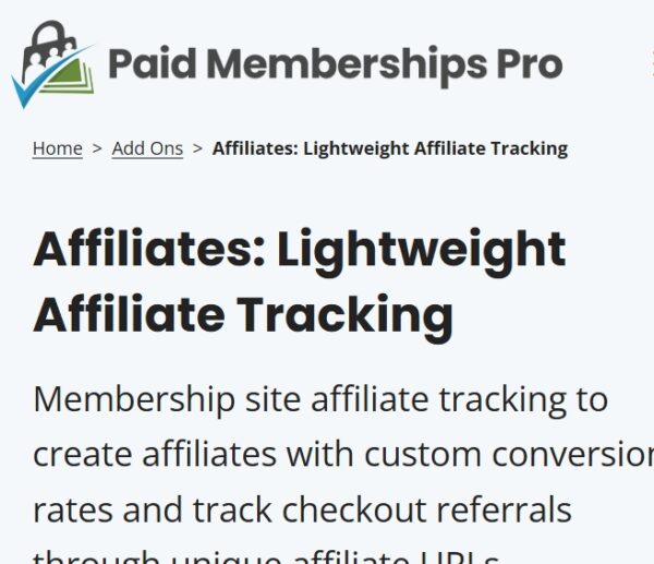 Paid Memberships Pro Affiliates