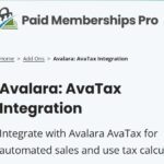 Paid Memberships Pro AvaTax