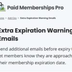 Paid Memberships Pro Extra Expiration Warning Emails