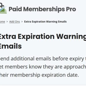 Paid Memberships Pro Extra Expiration Warning Emails