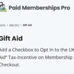 Paid Memberships Pro Gift Aid