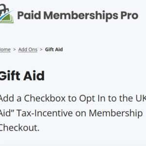 Paid Memberships Pro Gift Aid