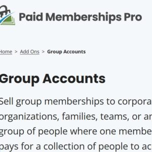 Paid Memberships Pro Group Accounts