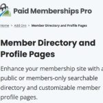Paid Memberships Pro Member Directory
