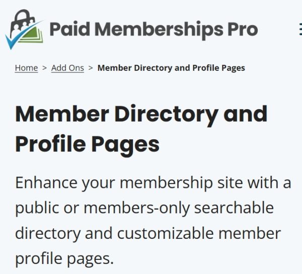 Paid Memberships Pro Member Directory