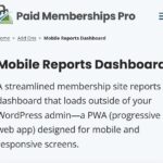 Paid Memberships Pro Reports Dashboard