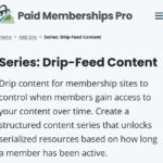 Paid Memberships Pro Series