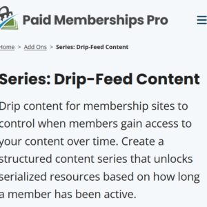 Paid Memberships Pro Series