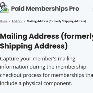 Paid Memberships Pro Shipping