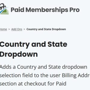 Paid Memberships Pro State Dropdowns Add On