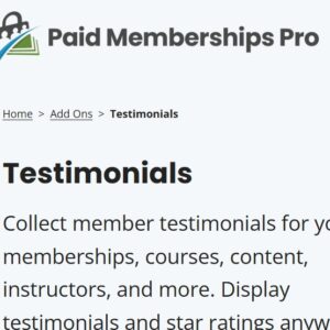 Paid Memberships Pro Testimonials
