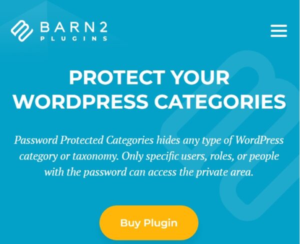 Password Protected Categories