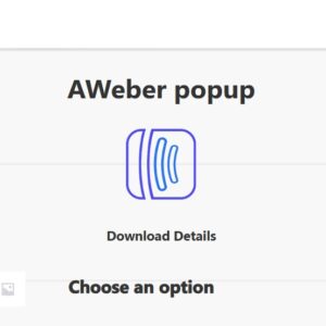 Popup Builder AWeber