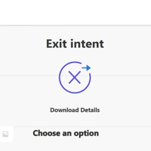 Popup Builder Exit Intent