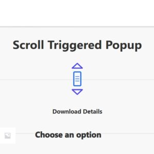 Popup Builder Scroll