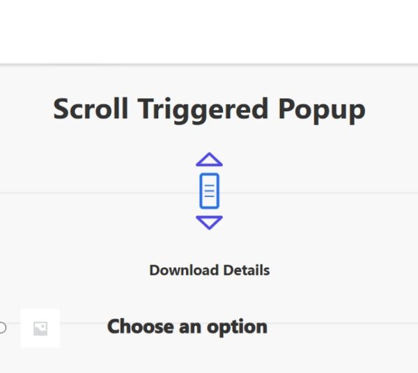 Popup Builder Scroll