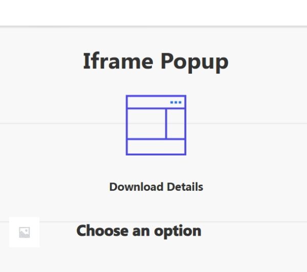 Popup Builder iFrame