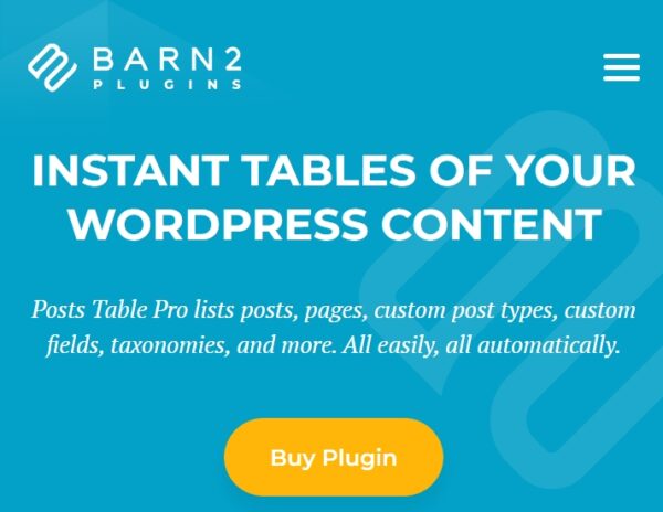 Posts Table Pro