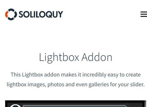 Soliloquy Lightbox Addon