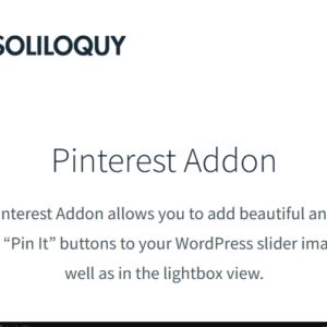 Soliloquy Pinterest Addon