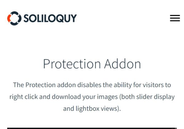 Soliloquy Protection Addon