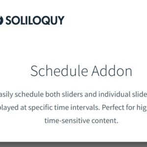 Soliloquy Schedule Addon