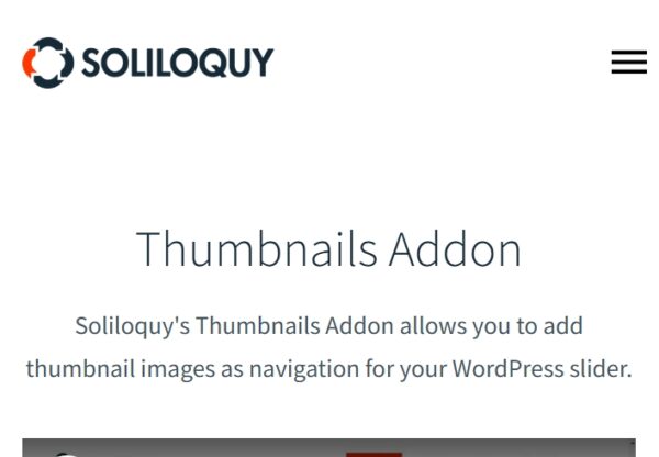 Soliloquy Thumbnails Addon