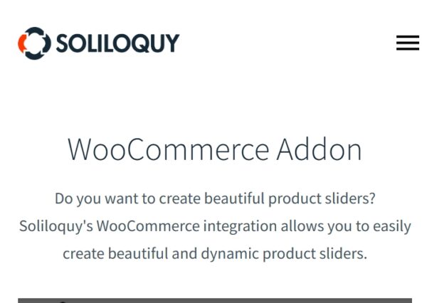 Soliloquy WooCommerce Addon