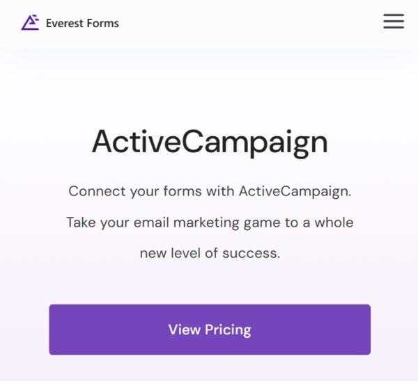 User Registration ActiveCampaign