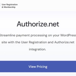 User Registration Authorize.Net