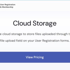User Registration Cloud Storage