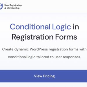 User Registration Conditional Logic