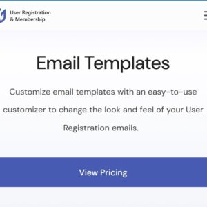 User Registration Email Templates