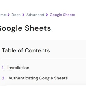 User Registration Google Sheets