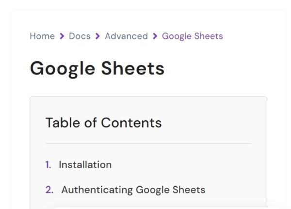 User Registration Google Sheets